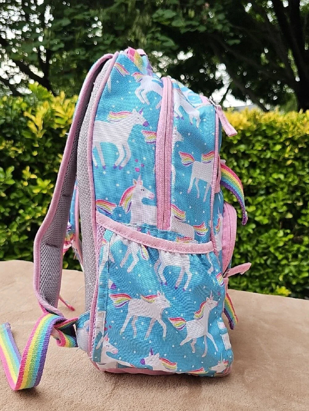 Pottery Barn Kids Unicorn Backpack - Pink & Blue